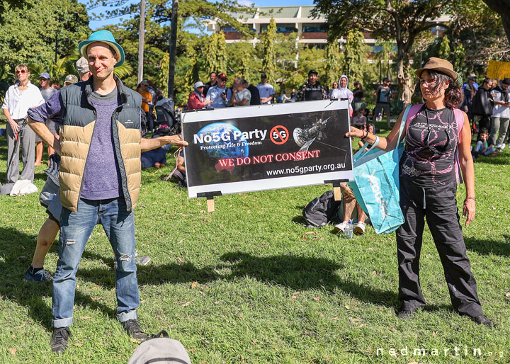 Freedom Rally, Brisbane Botanic Gardens