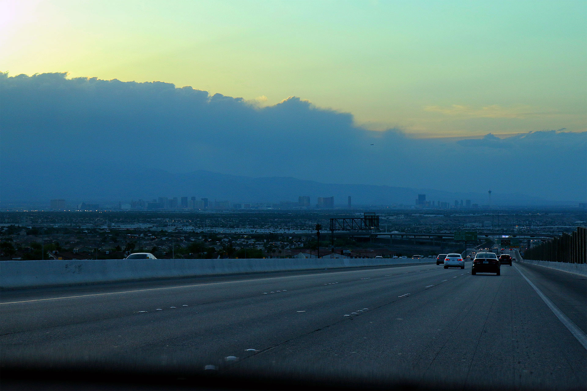 Our first view of Las Vegas