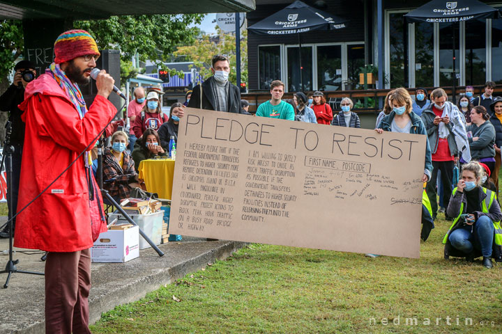 Free the Refugees Rally, Kangaroo Point, Brisbane