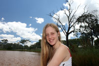 Bronwen at Maz’s parents’ place, Pittsworth