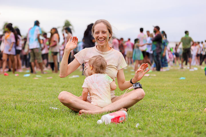 Bronwen, Chloe, Brisbane Colourfest 2024 - Festival of Colours