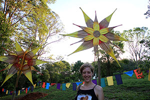 Bronwen & Festival decorations