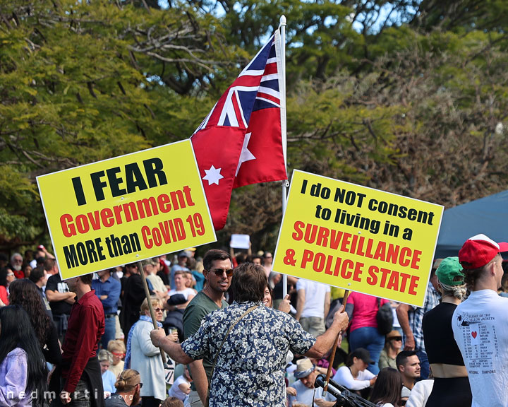 Freedom Rally, Brisbane Botanic Gardens