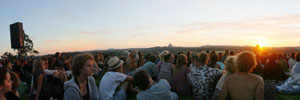 The hilltop at Woodford Folk Festival