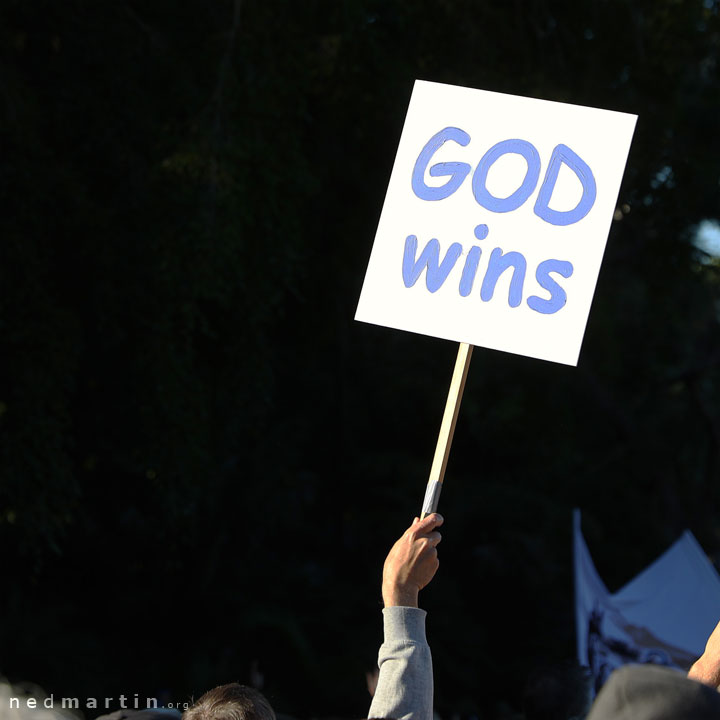 Freedom Rally, Brisbane Botanic Gardens