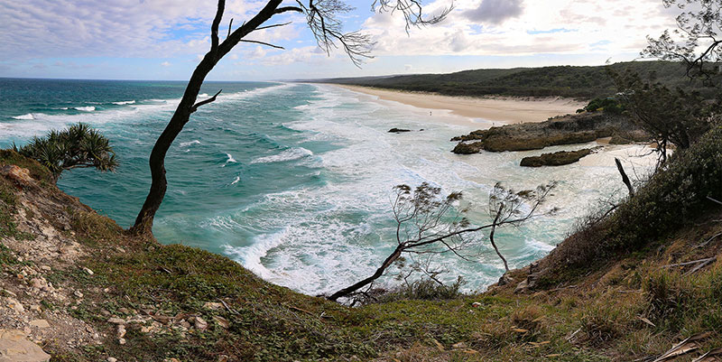 Main Beach on Stradbroke Island