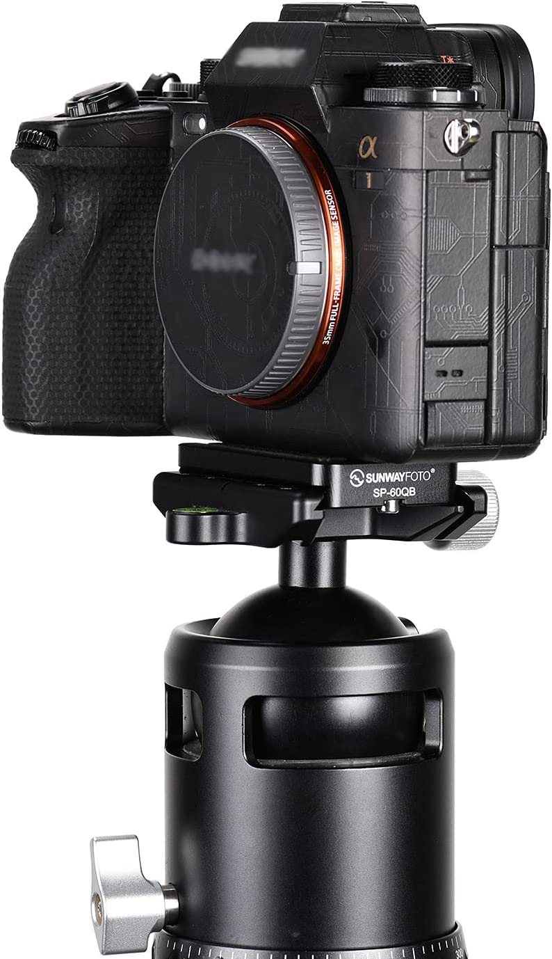 Sunwayfoto SP-60QB Camera Plate with QD (Quick Detach) socket