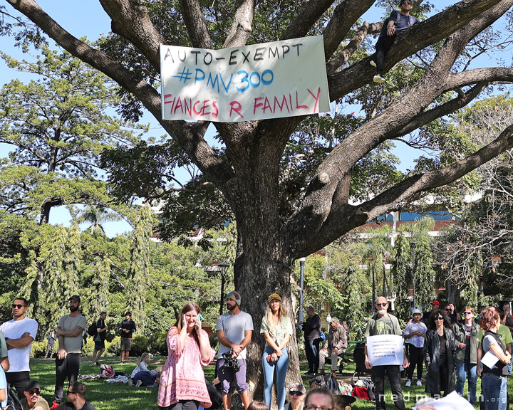 Freedom Rally, Brisbane Botanic Gardens