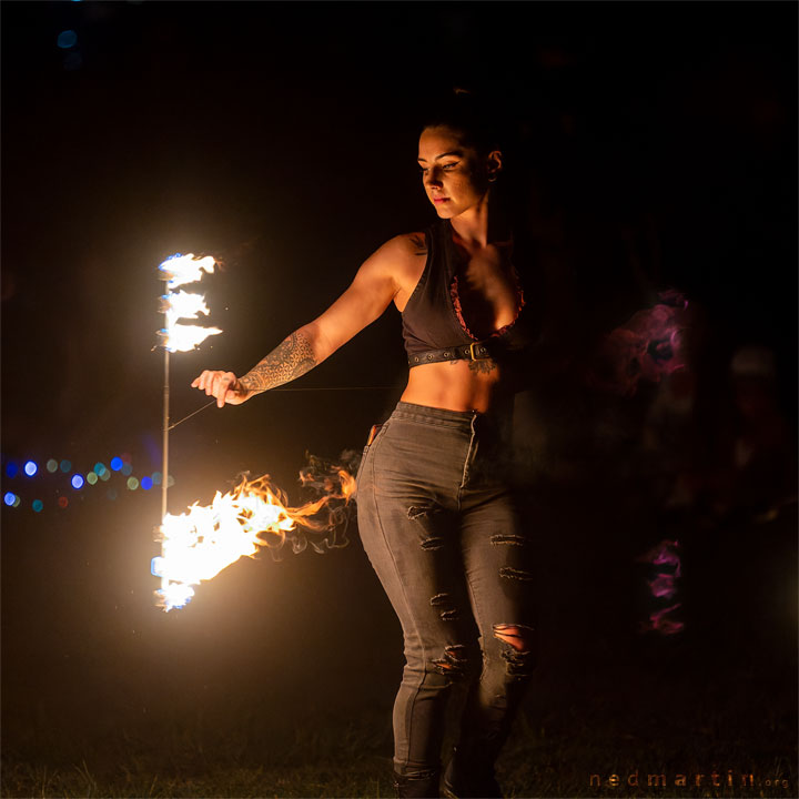 Madison Young, West End Fire Festival, Brisbane