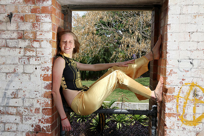 Bronwen posing at The Powerhouse