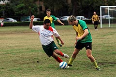 Dan, New Farm United v Logan