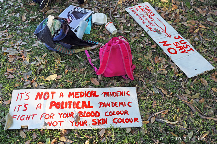 Freedom Rally, Brisbane Botanic Gardens