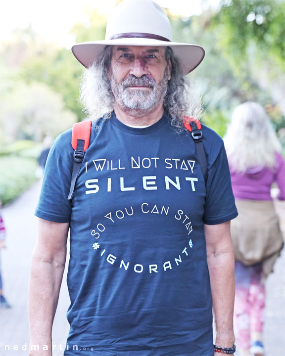 Freedom Rally, Brisbane Botanic Gardens