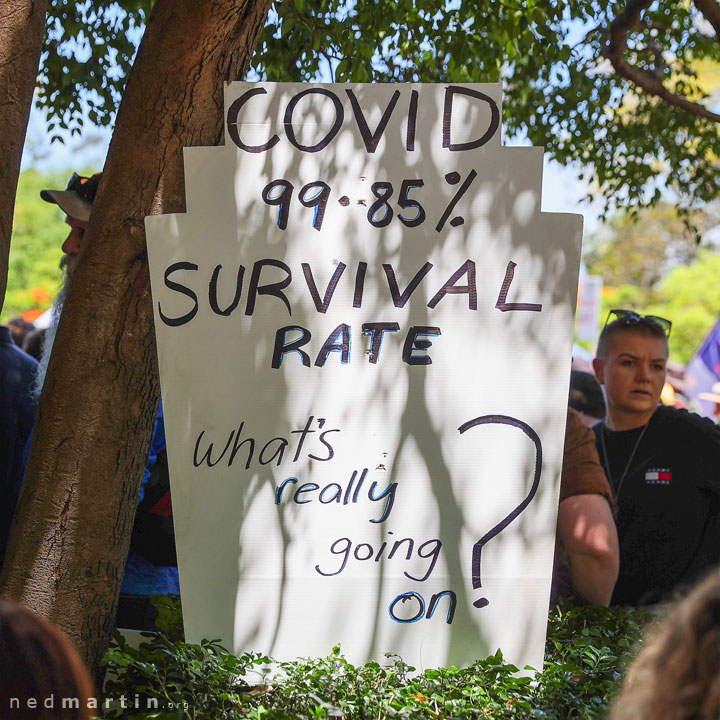 Freedom Rally, Brisbane Botanic Gardens