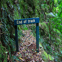 The end of the track.