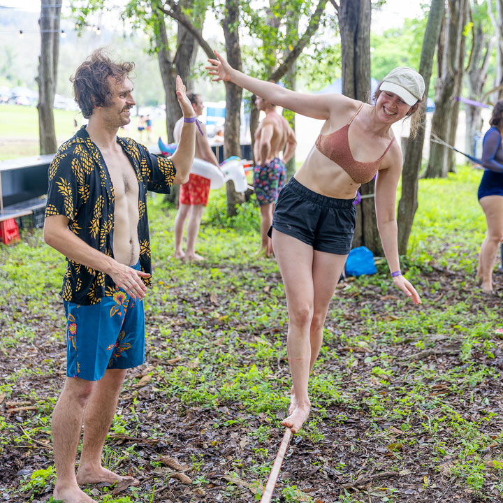 Slackline Workshop, Market Grove, Yonder Festival 2021