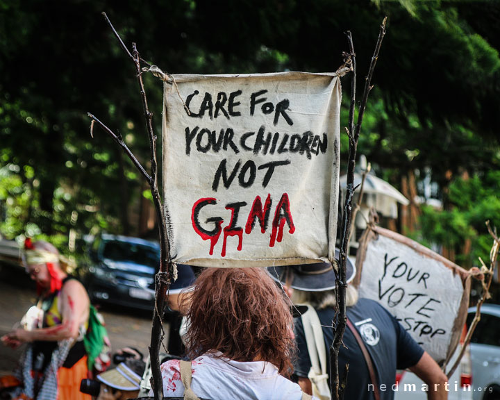 Zombies of the Climate ApoCOALypse, Extinction Rebellion protest, Speakers Corner, Brisbane