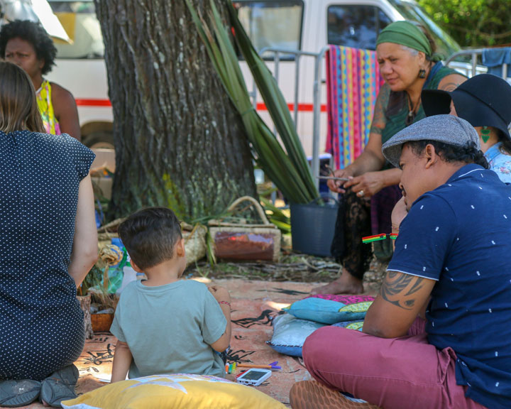 Weaving, Island Vibe Festival 2018, Stradbroke Island