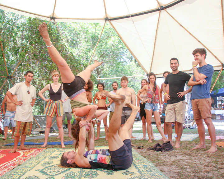 Workshop – Acro Yoga, Island Vibe Festival 2018, Stradbroke Island