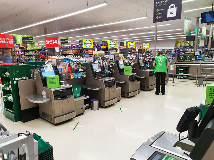 Woolworths social distancing