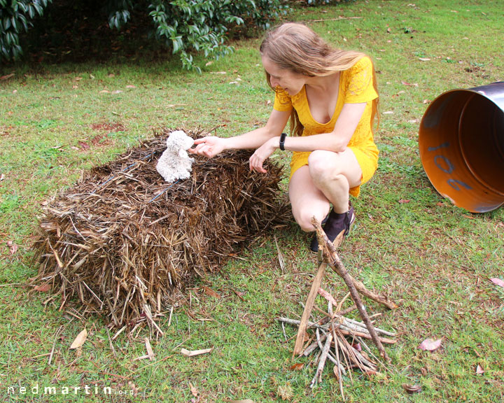 Bronwen at the Tamborine Mountain Scarecrow Festival