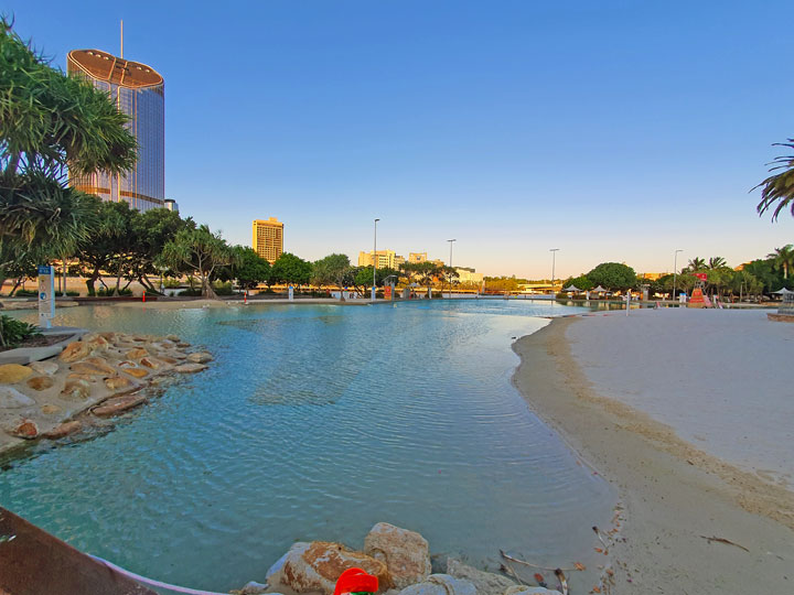 The pools are closed at South Bank Parklands