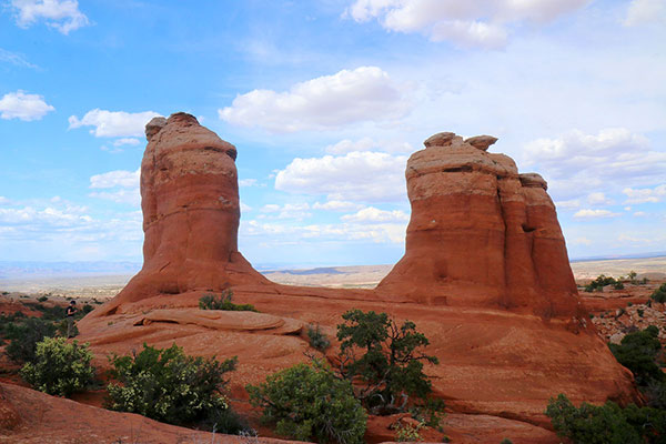 A collapsed arch