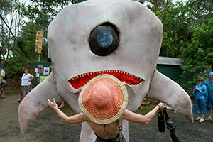 Bronwen & a festival monster