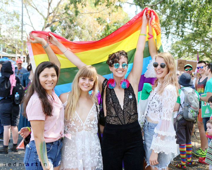 Brisbane Pride March, Brunswick St, Fortitude Valley