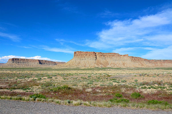 Rock formations in Monument Valley