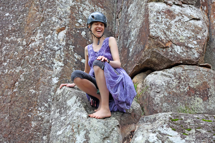 Bronwen, Climbing at Frog Buttress, Do it in a Froq climbing event, Boonah