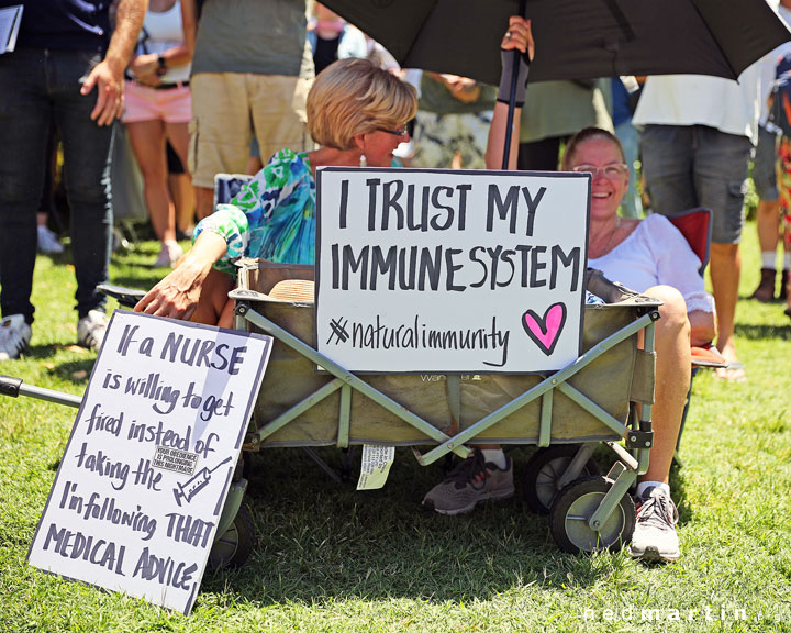 Freedom Rally, Brisbane Botanic Gardens