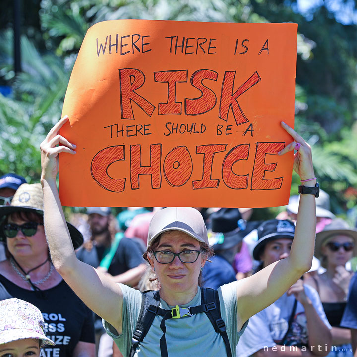 Freedom Rally, Brisbane Botanic Gardens