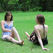 Bronwen & Shandina at Cedar Creek Falls