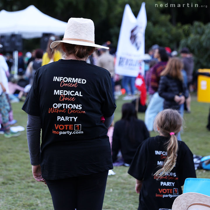 Freedom Rally, Brisbane Botanic Gardens