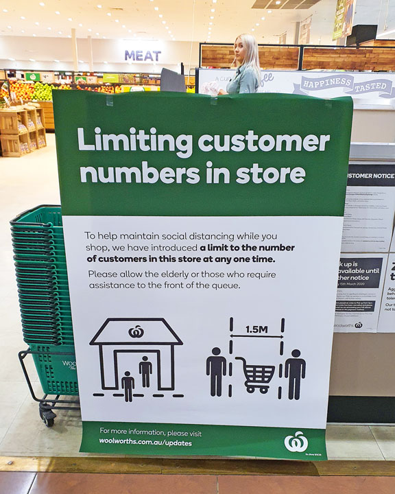 Woolworths are now limiting customer numbers in-store