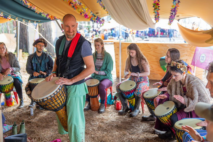 Feel the rhythm drum workshop, Jungle Love Festival 2022