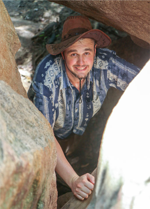 Ned walking to Lower Portals