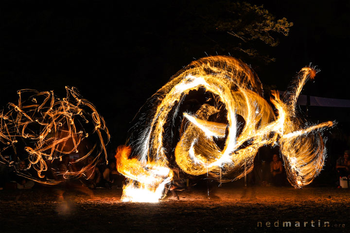 Burleigh Bongos and Fire-twirling