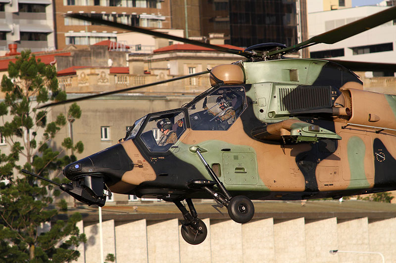 A helicopter at Riverfire