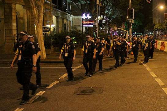 Police outside Xi Jinping’s Stamford