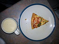 Dinner: Pizza & coffee