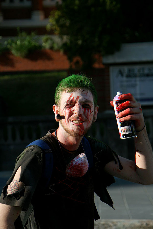 Spray paint zombie