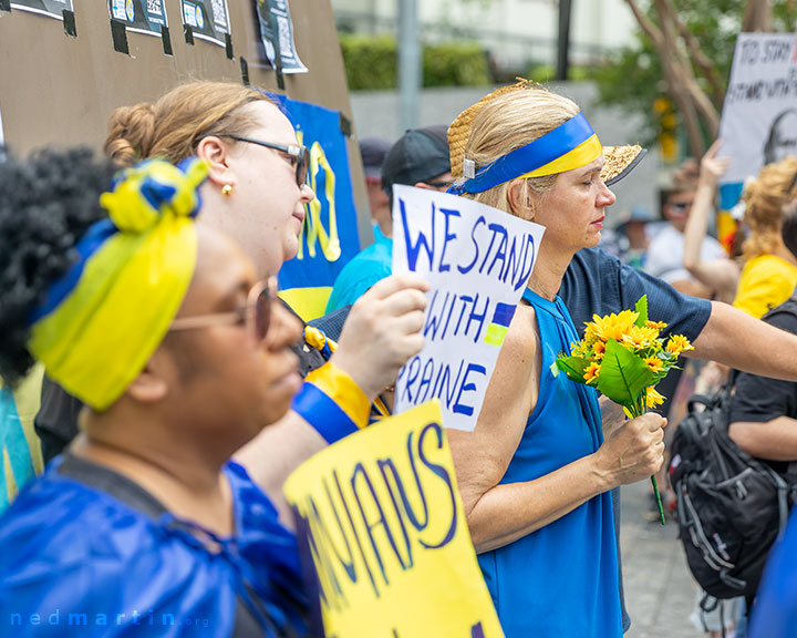 Stand With Ukraine Protest, King George Square, Brisbane