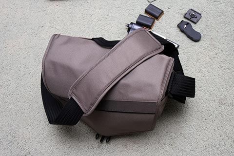 Ned’s new camera bag, a Lowepro Event Messenger 150