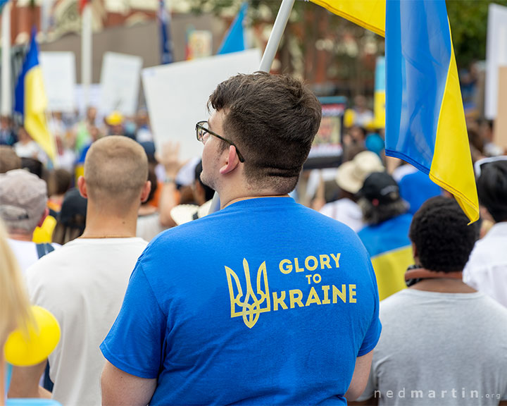 Stand With Ukraine Protest, King George Square, Brisbane