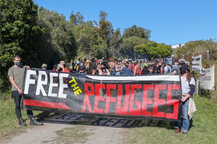 Rally at BITA: 8 Years No Freedom, Brisbane Immigration Transit Accommodation Centre