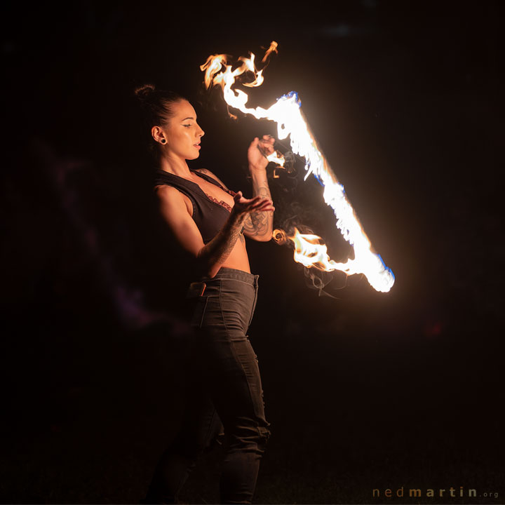 Madison Young, West End Fire Festival, Brisbane