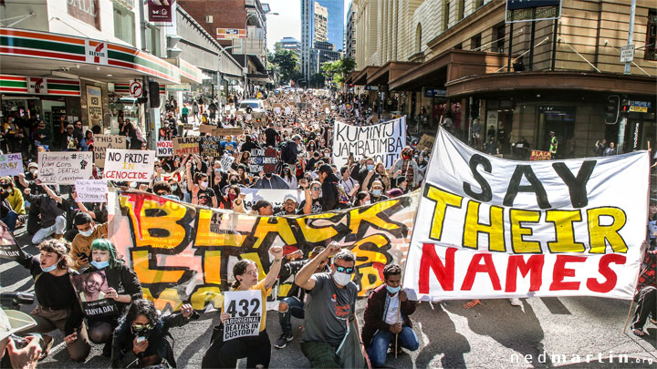 Stop Black Deaths in Custody Protest, Brisbane