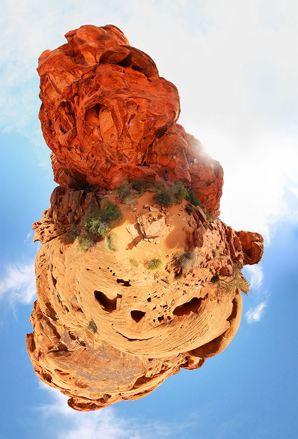 Some of the Aztec sandstone in the Valley of Fire